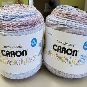 Caron Cotton Painterly Cakes - Elderberry Tea - 2-Cake Bundle